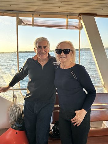 Edward F. Nesta & Debra C. Argen - R/V Sound Explorer Sunset Cruise - photo by Luxury Experience
