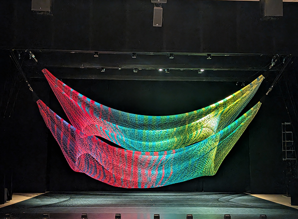 Rebecca Lazier - Noli Timere - based on Sculpture by Janet Echelman - photo by Luxury Experience