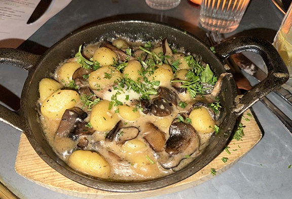 Wild Mushroom Gnocchi with aged Truffle Sheeps Milk Cheese - photo by Luxury Experience