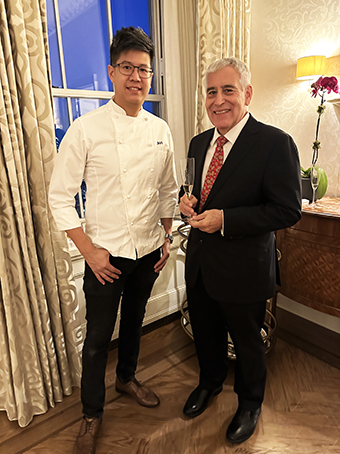 Chef Andrew Ho and Edward F. Nesta - photo by Luxury Experience