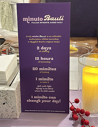 Minuto Bauli sign - photo by Luxury Experience