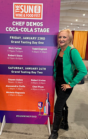 Debra C Argen - Sun Wine & Food Fest 2026 - photo by Luxury Experience