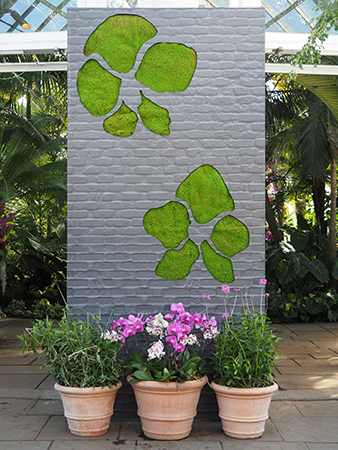 NYBG Orchid Show 2026 Brick Wall - photo by Luxury Experience