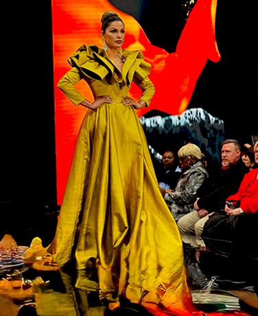 Alonso Maximo - Over the Top Dramatic Gown - photo by Luxury Experience