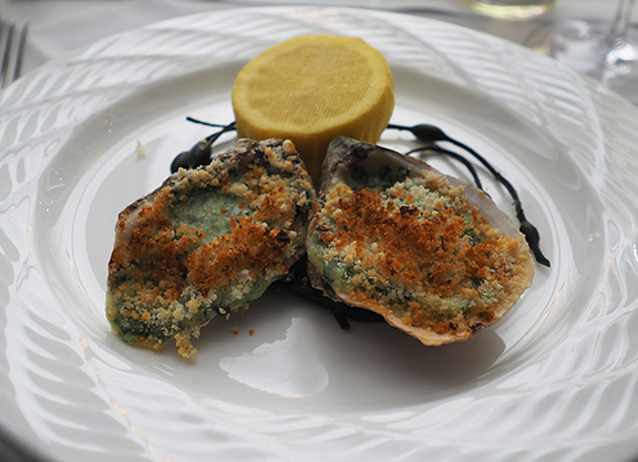Oysters Rockefeller - The Sea Fire Grill Yonkers - photo by Luxury Experience