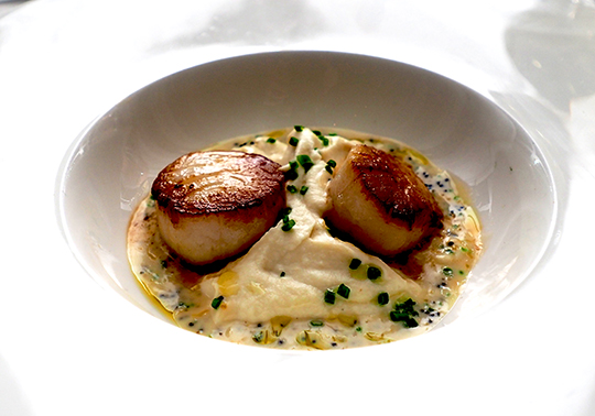 Pan Roasted Day Boat Scallops - The Sea Fire Grill Yonkers - photo by Luxury Experience