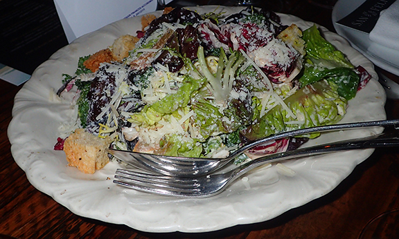 Caesar Salad Garlic Bread & Parmigiano - photo by Luxury Experience