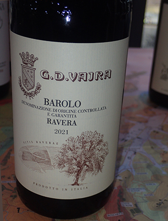 G. D. Vajra Barolo Ravera 2021 - photo by Luxury Experience
