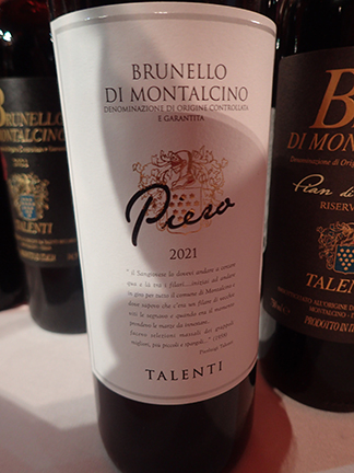 Piero Talenti Brunello di Montalcino 2021 - photo by Luxury Experience