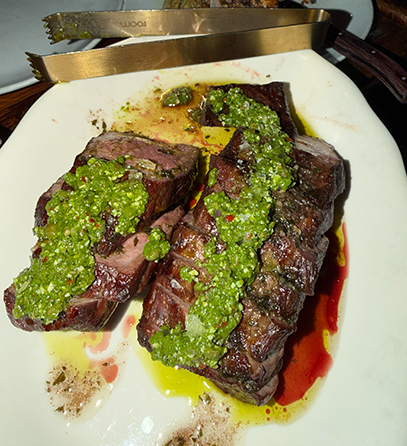 Wood Fired Piedmontese Steak - photo by Luxury Experience