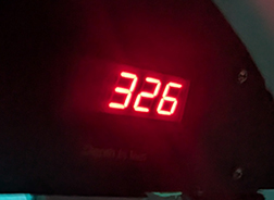 Curasub Adventure - 326 foot reading (99 meters) - photo by Luxury Experience