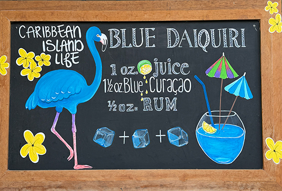 Caribbean Island Life Blue Daiquiri - photo by Luxury Experience