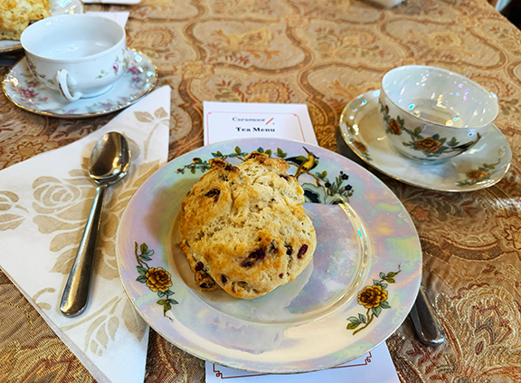 Caramoor Center Afternoon Tea Crandberry-Orange Scone - photo by Luxury Experience