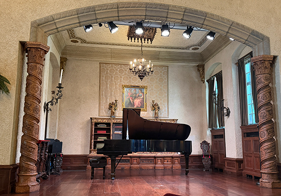 Caramoor Rosen House Music Room Stage - photo by Luxury Experience