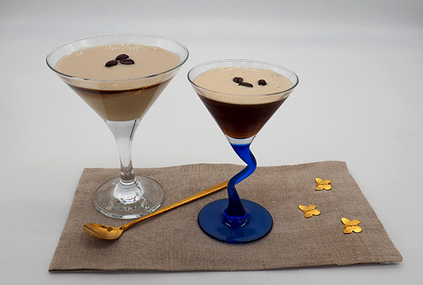 Luxury Experience - Espresso Martini Pudding with Espresso Gelee & Crema - photo by Luxury Experience
