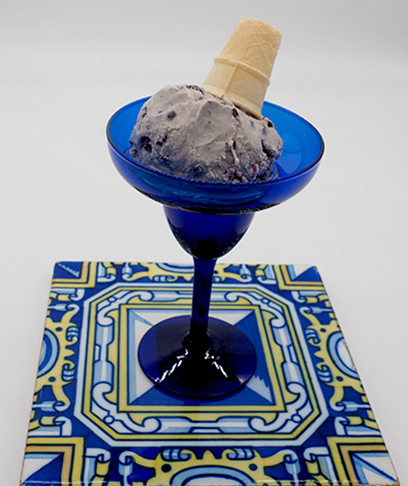 Luxury Experience- Boozy Bourbon Blueberry Ice Cream - photo by Luxury Experience