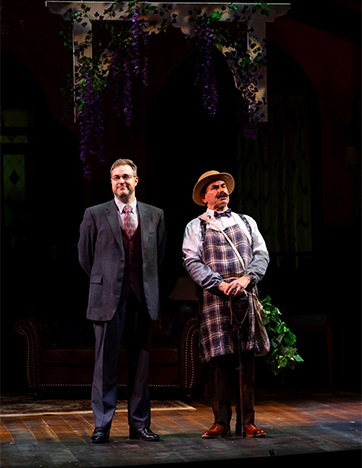 Westport Country Playhouse - The Murder of Roger Ackroyd - John Rapson, Anthony Cochrane - photo T. Charles Erickson